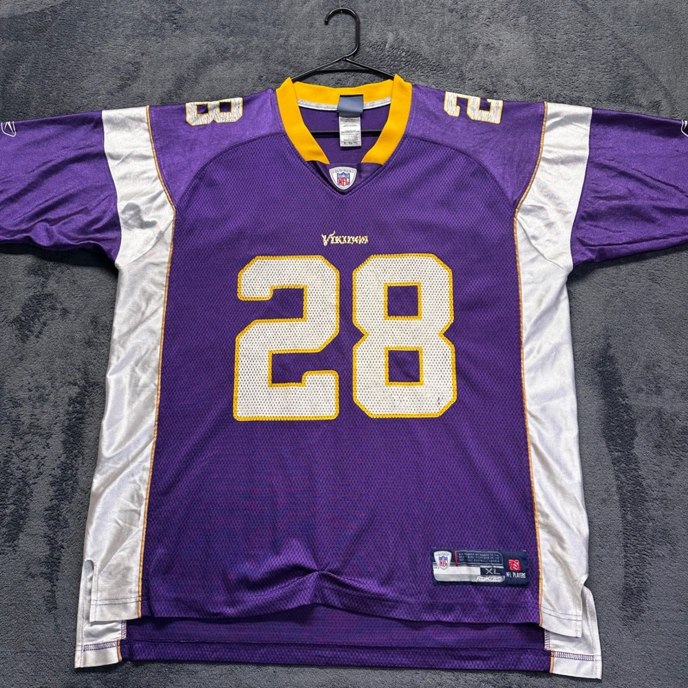 Minnesota Vikings Adrian Peterson Reebok NFL Jersey Mens XL Purple #28 Football